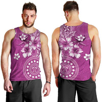 Cook Islands Men Tank Top Fandango Hibiscus And Stars LT05 - Polynesian Pride