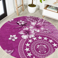 Cook Islands Round Carpet Fandango Hibiscus And Stars LT05 Fandango - Polynesian Pride