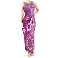 Cook Islands Tank Maxi Dress Fandango Hibiscus And Stars LT05 Women Fandango - Polynesian Pride