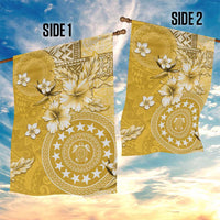 Cook Islands Garden Flag Yellow Hibiscus And Stars LT05 - Polynesian Pride