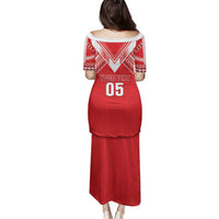 Custom Tahiti Football Family Matching Puletasi and Hawaiian Shirt Coat Of Arms Polynesian Tribal Pattern