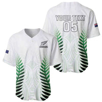 Custom New Zealand Fern Football Baseball Jersey Simple Style