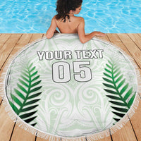 Custom New Zealand Fern Football Beach Blanket Simple Style LT05 - Polynesian Pride