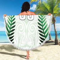 Custom New Zealand Fern Football Beach Blanket Simple Style LT05 - Polynesian Pride