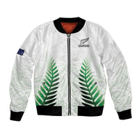 Custom New Zealand Fern Football Bomber Jacket Simple Style