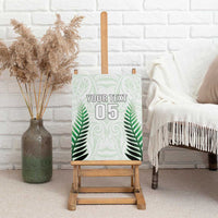Custom New Zealand Fern Football Canvas Wall Art Simple Style LT05 - Polynesian Pride
