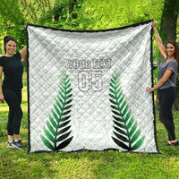 Custom New Zealand Fern Football Quilt Simple Style