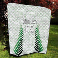 Custom New Zealand Fern Football Quilt Simple Style