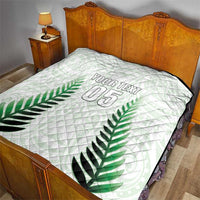 Custom New Zealand Fern Football Quilt Simple Style