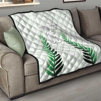 Custom New Zealand Fern Football Quilt Simple Style