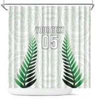 Custom New Zealand Fern Football Shower Curtain Simple Style
