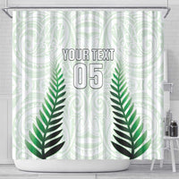 Custom New Zealand Fern Football Shower Curtain Simple Style