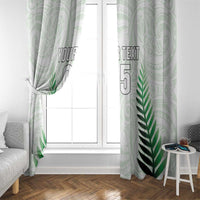 Custom New Zealand Fern Football Window Curtain Simple Style LT05 - Polynesian Pride