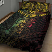 Happy Vanuatu Father Lini Day Quilt Bed Set LT05 - Polynesian Pride