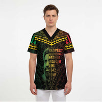 Happy Vanuatu Father Lini Day Scrub Top LT05 - Polynesian Pride