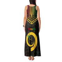 Happy Vanuatu Father Lini Day Tank Maxi Dress LT05 - Polynesian Pride