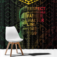 Happy Vanuatu Father Lini Day Window Curtain LT05 - Polynesian Pride