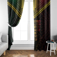 Happy Vanuatu Father Lini Day Window Curtain LT05 - Polynesian Pride