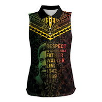 Happy Vanuatu Father Lini Day Women Sleeveless Polo Shirt