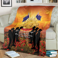ANZAC Day Blanket Remembrance Tribute Soldiers And Poppy Field LT05 - Polynesian Pride