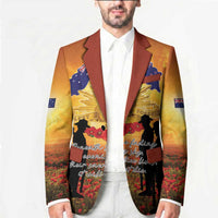 ANZAC Day Blazer Remembrance Tribute Soldiers And Poppy Field LT05 - Polynesian Pride