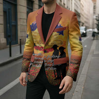 ANZAC Day Blazer Remembrance Tribute Soldiers And Poppy Field LT05 - Polynesian Pride