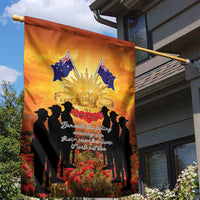 ANZAC Day Garden Flag Remembrance Tribute Soldiers And Poppy Field LT05 - Polynesian Pride