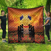 ANZAC Day Quilt Remembrance Tribute Soldiers And Poppy Field LT05 - Polynesian Pride