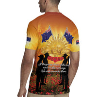 ANZAC Day Rugby Jersey Remembrance Tribute Soldiers And Poppy Field LT05 - Polynesian Pride