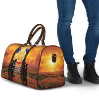 ANZAC Day Travel Bag Remembrance Tribute Soldiers And Poppy Field
