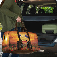 ANZAC Day Travel Bag Remembrance Tribute Soldiers And Poppy Field