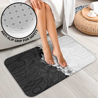 Hawaii Hibiscus Flowers Bathroom Set Grayscale Polynesian Pattern LT05 - Polynesian Pride