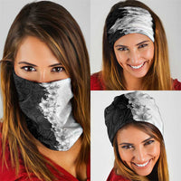 Hawaii Hibiscus Flowers Neck Gaiter Grayscale Polynesian Pattern LT05 - Polynesian Pride