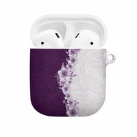 Hawaii Hibiscus Flowers AirPods Case Purple Polynesian Pattern LT05 Purple - Polynesian Pride
