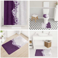 Hawaii Hibiscus Flowers Bathroom Set Purple Polynesian Pattern LT05 - Polynesian Pride