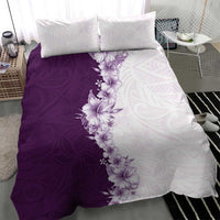 Hawaii Hibiscus Flowers Bedding Set Purple Polynesian Pattern LT05 - Polynesian Pride