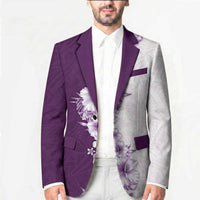 Hawaii Hibiscus Flowers Blazer Purple Polynesian Pattern LT05 - Polynesian Pride