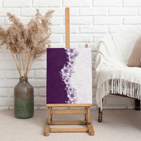 Hawaii Hibiscus Flowers Canvas Wall Art Purple Polynesian Pattern LT05 - Polynesian Pride