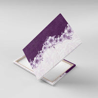 Hawaii Hibiscus Flowers Canvas Wall Art Purple Polynesian Pattern LT05 With Frame Purple - Polynesian Pride