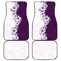 Hawaii Hibiscus Flowers Car Mats Purple Polynesian Pattern LT05 - Polynesian Pride