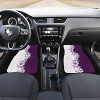 Hawaii Hibiscus Flowers Car Mats Purple Polynesian Pattern LT05 Set 2pcs - Front Purple - Polynesian Pride