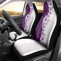 Hawaii Hibiscus Flowers Car Seat Cover Purple Polynesian Pattern LT05 - Polynesian Pride