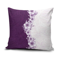 Hawaii Hibiscus Flowers Pillow Cover Purple Polynesian Pattern LT05 Purple - Polynesian Pride