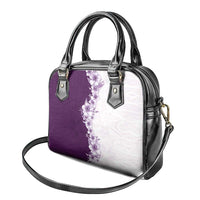 Hawaii Hibiscus Flowers Shoulder Handbag Purple Polynesian Pattern LT05 - Polynesian Pride