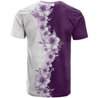 Hawaii Hibiscus Flowers T Shirt Purple Polynesian Pattern LT05 - Polynesian Pride