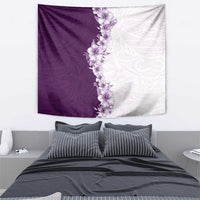 Hawaii Hibiscus Flowers Tapestry Purple Polynesian Pattern LT05 - Polynesian Pride