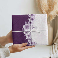 Hawaii Hibiscus Flowers Wrapping Paper Purple Polynesian Pattern LT05 - Polynesian Pride
