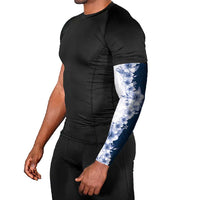 Hawaii Hibiscus Flowers Arm Sleeves Blue Polynesian Pattern LT05 - Polynesian Pride