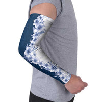 Hawaii Hibiscus Flowers Arm Sleeves Blue Polynesian Pattern LT05 - Polynesian Pride