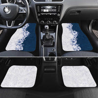 Hawaii Hibiscus Flowers Car Mats Blue Polynesian Pattern LT05 Set 4pcs Blue - Polynesian Pride
